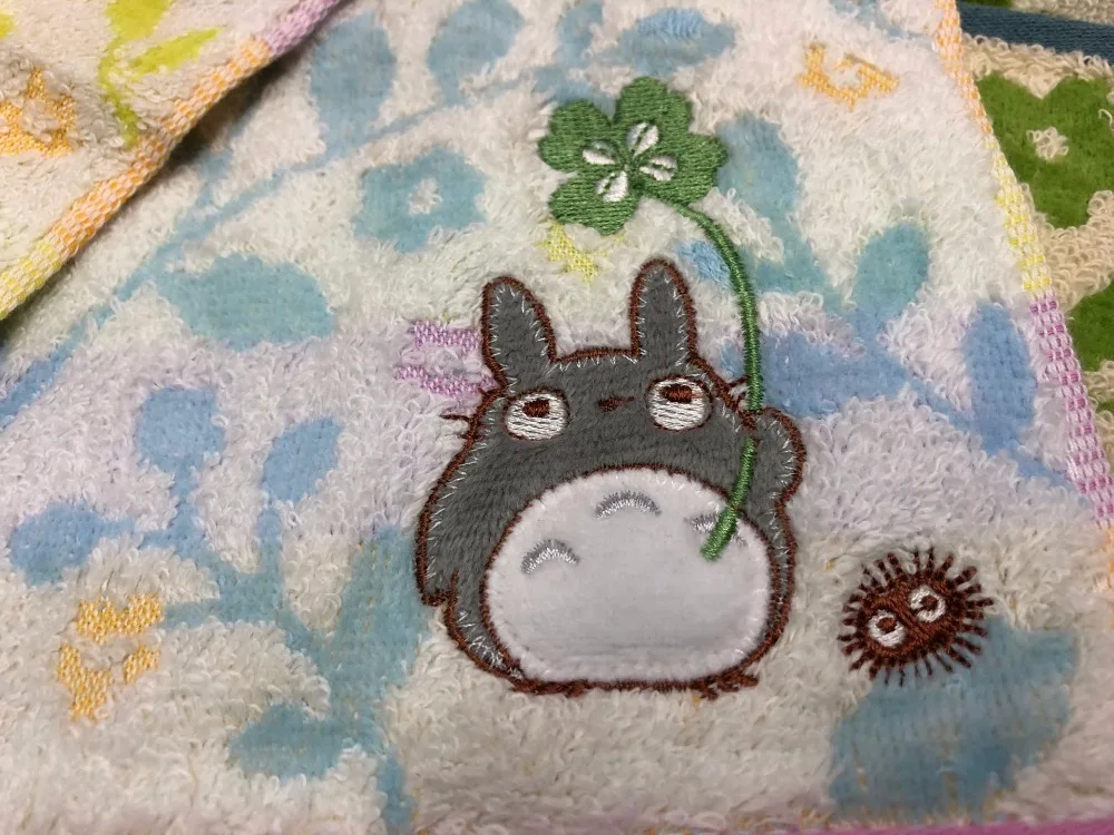 100% хлопок мультфильм Тоторо детское полотенце для лица мыть матерчатые носовые