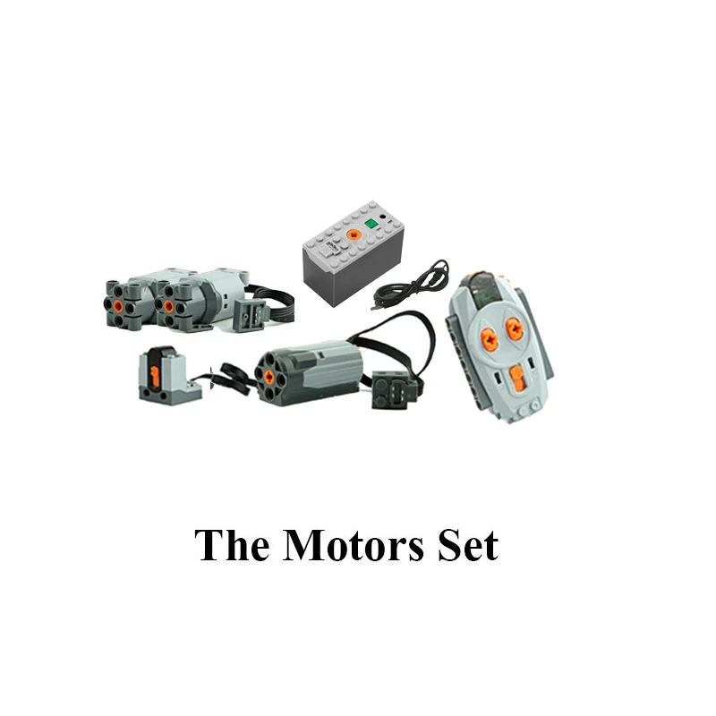 Motors Set Новая серия Technic RC внедорожник Jeep Wrangler автомобиль совместим со строительными блоками Набор Обучающие подарки на день рождения - Цвет: Motors Set