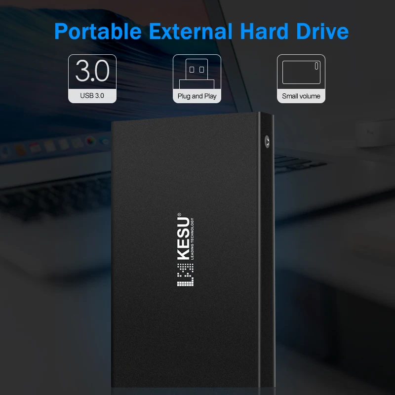 KESU 2.5 inch Portable External Hard Drive HDD HD Disk for PC Mac Desktop Laptop USB 3.0 High Speed Write and Read | Компьютеры и офис