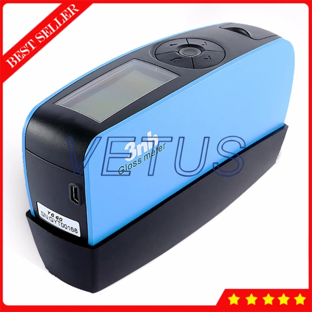 60 Degree Single Angle Glossmeter with YG60S Digital Economic Gloss Meter Tester Tools Testing Equipment USB Interface