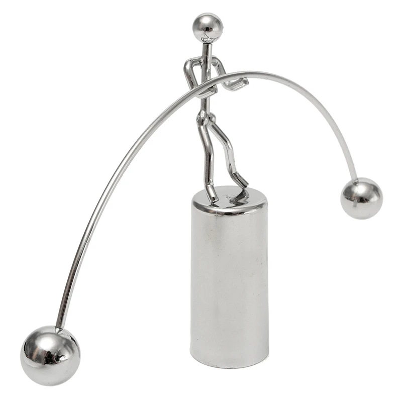 Движущаяся игрушка тяжелоатлет кинетическая форма из нержавеющей стали тяжелая