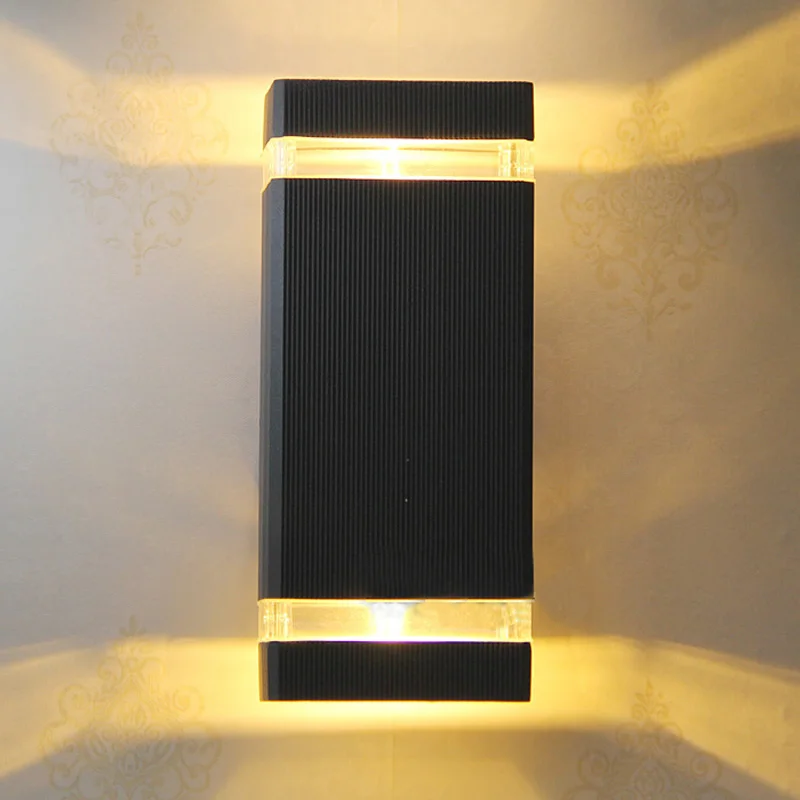 (15 шт./лот) светодиодная Водонепроницаемая наружная настенная лампа 8 Вт IP65 AC85 265V