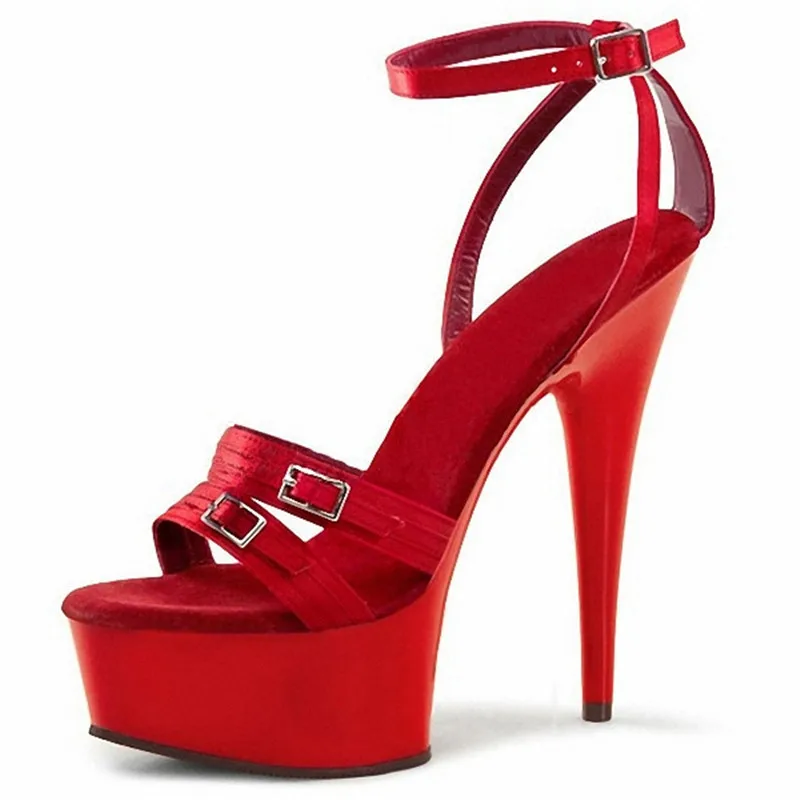 Красные сетчатые туфли ручной работы на высоком каблуке 15 см пикантные Клубные