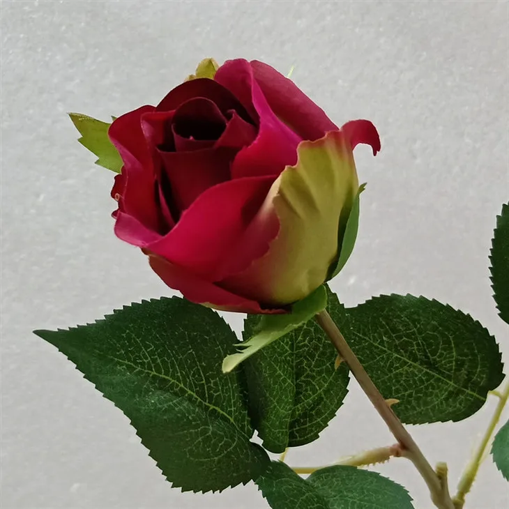 1 шт. шелковые искусственные цветы розы настоящие на ощупь для нового года дома