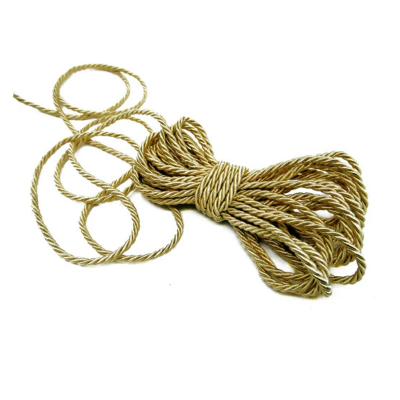 Zerzemoy DIY Cord украшения Findings 3 мм однотонный плетеных шнура декоративная витая