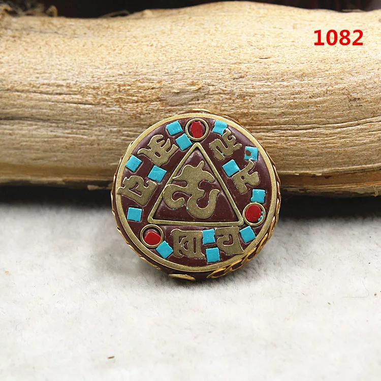 2 шт./партия винтажная ручная работа непальский стиль Медный Шарм бусины четки