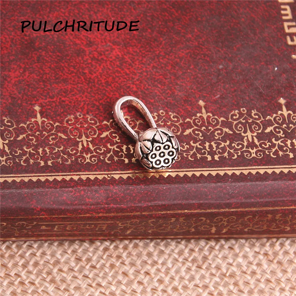 PULCHRITUDE 20 шт металлический сплав античные цвета бусины Подвески растительное