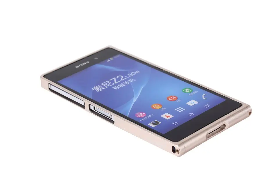 TX для Xperia Z2 capa fundas сплав бампер рамка для sony Xperia Z2 L50W D6502 D6503 алюминиевый бампер чехол+ отвертка+ 2 пленки