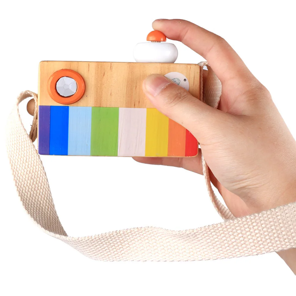 

Cute Wooden Camera Baby Kids Hanging Camera Photography Prop Decoration Children Educational Toy Birthday Christmas Gifts