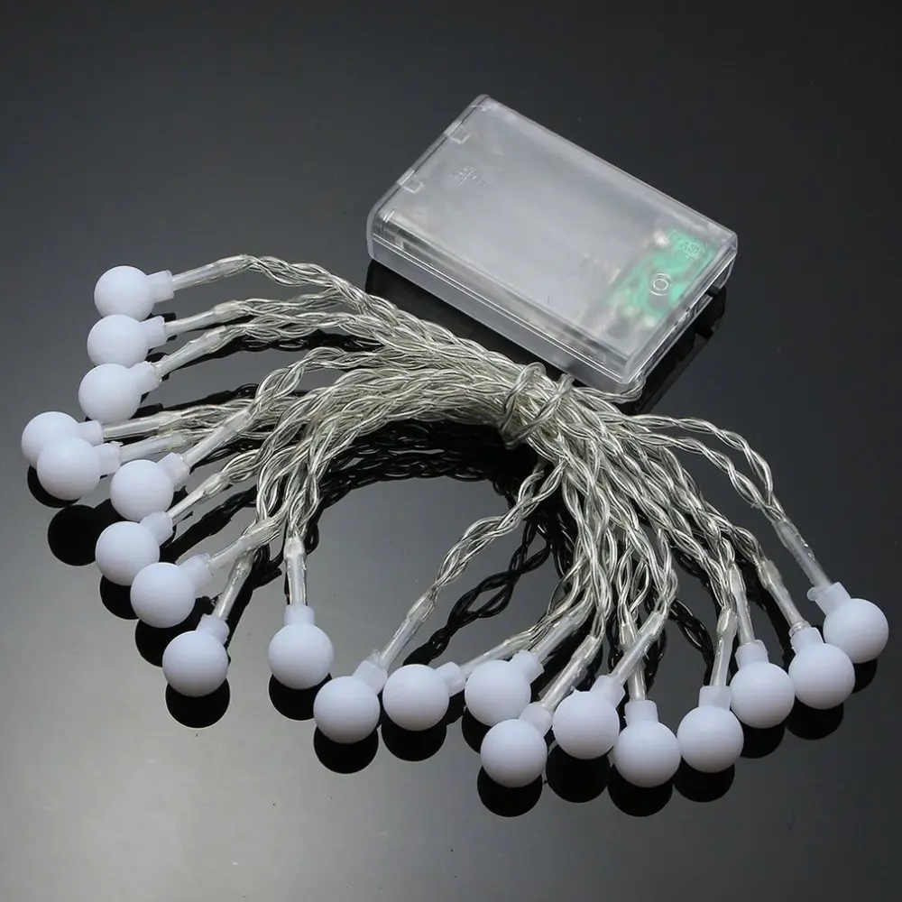 3M 30 Led Cherry Balls Fairy String Decorative Light Battery Operated Wedding Party Christmas Garland Decoration | Лампы и освещение