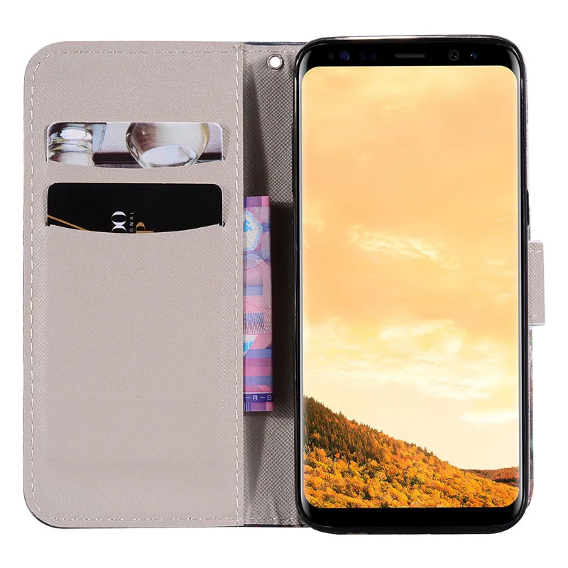 A3 A5 чехол для samsung Galaxy S9 S8 Plus Чехол Флип кожаный чехол для телефона с подставкой для samsung A8 A6 Plus чехол