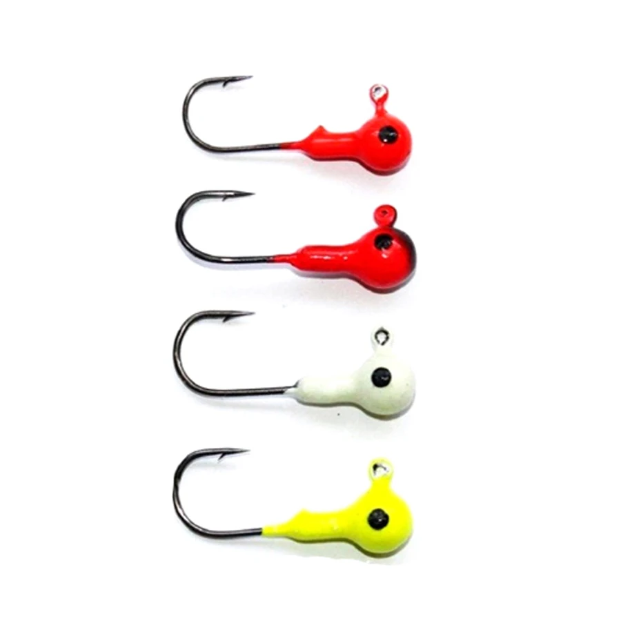10 шт./лот рыболовные приманки крючок рыболовный цветная свинцовая круглая