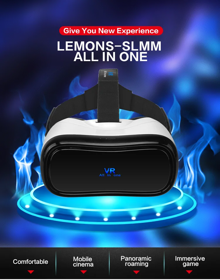 2016 VR Коробка гарнитура 3D видео Очки HDMI Quad Core ARM Cortex A17 Android 5.1 2 г + 16 1080 P WI-FI google BT 4.0