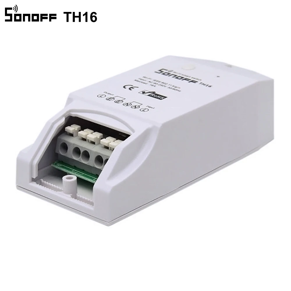 Sonoff TH16 15A Wifi умный переключатель поддержка температурного монитора датчик