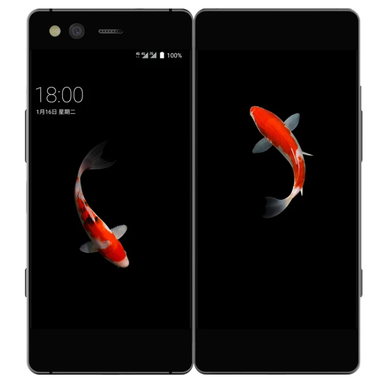 Мобильный телефон ZTE Axon M Snapdragon 821 складной сенсорный экран 4 ГБ/6 ГБ ОЗУ 64 Гб/128 Гб