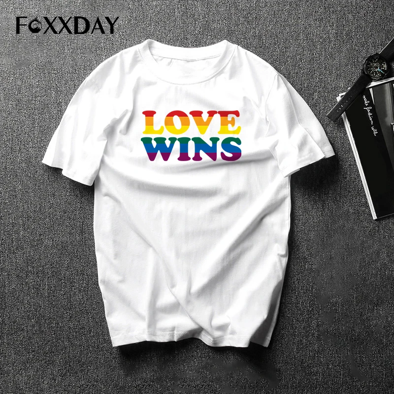 Футболка с надписью Pride ЛГБТ для геев лесбиянок Радужный дизайн футболка мужчин и