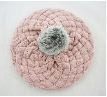 Детские шляпы аксессуары для фотосессий шапочка с искусственным кроличьим мехом