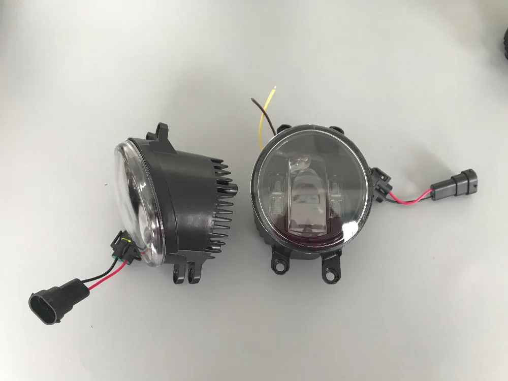 1 пара черный светодиодный проектор противотуманная фара " LEDcar противотуманная фара для Toyota Camry Corlla RAV4 Zhixuan 14-17 2700 4000