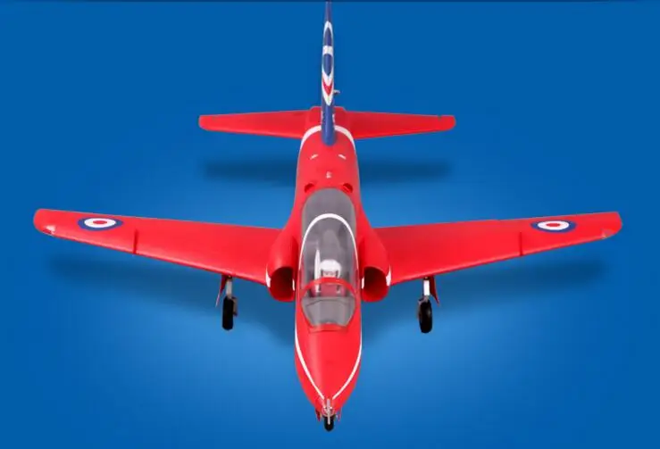 Радиоуправляемый самолет FMS Bae Hawk красный 80 мм воздуховод вентилятор EDF струйная шкала модель самолета PNP и комплект 6S размах крыльев 1042 мм с 3 втягиванием
