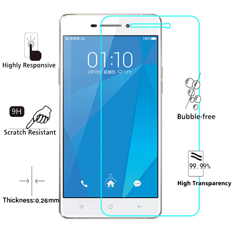 2.5D закаленное Стекло для Lenovo A5000 9 H Высокое качество Взрывозащищенный Защитная