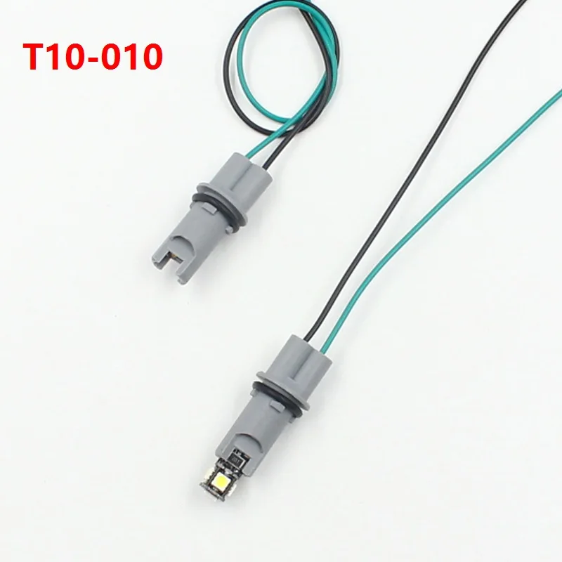 Kelimi T10 W5W 194 168 T15 светодиодный держатель лампы разъем Предварительно проводной t10 лампы адаптер(10 шт