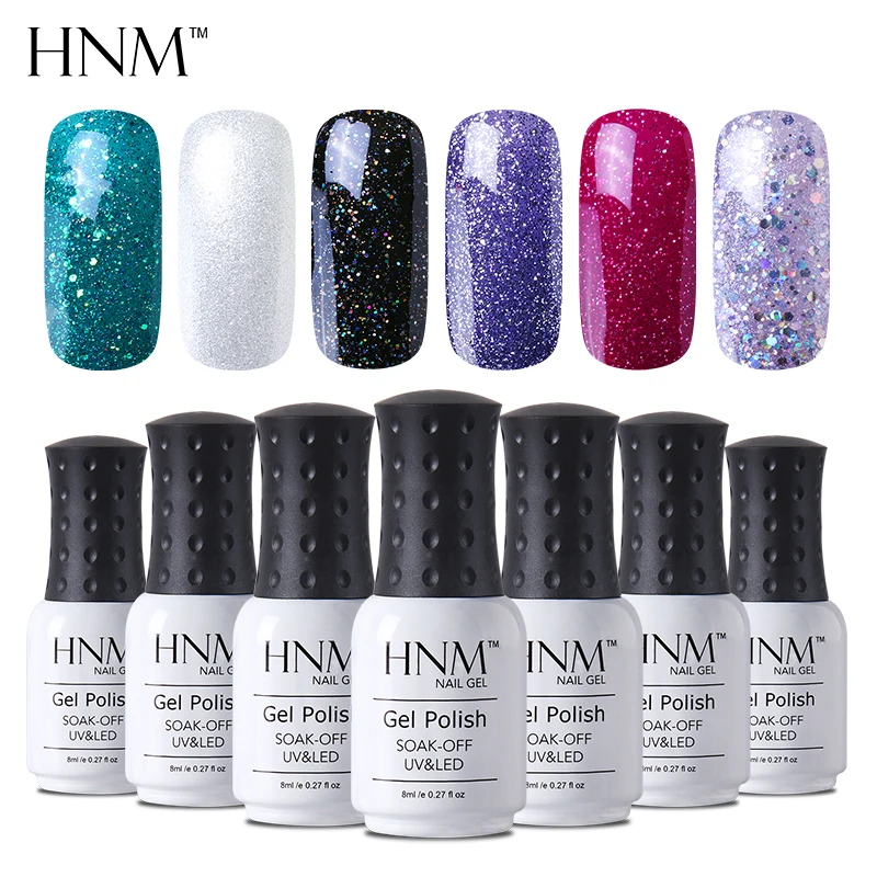 HNM 8 мл 28 шероховатый цветной лак для ногтей Гибридный удачный Гель