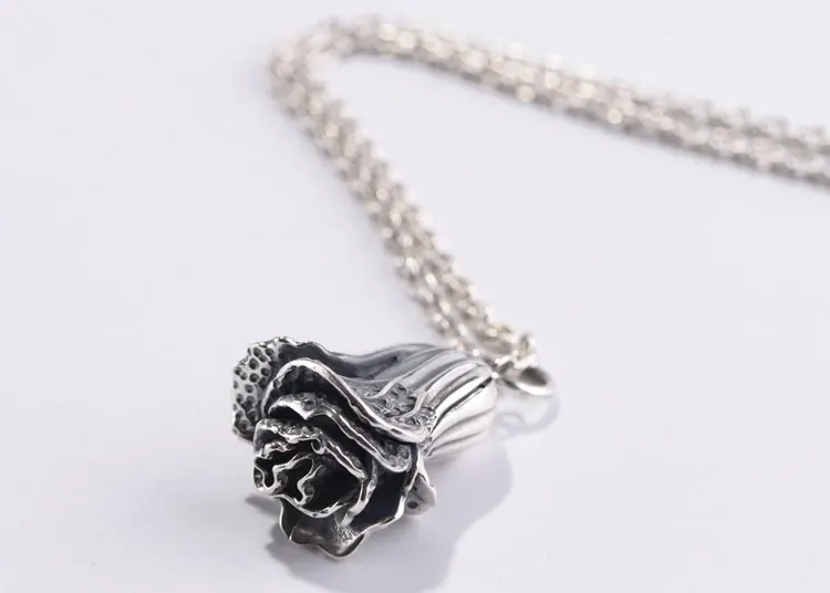 FNJ 925 Silver подвеска в виде капусты панк чистый S925 тайские серебряные подвески для Для женщин Для мужчин ювелирных изделий