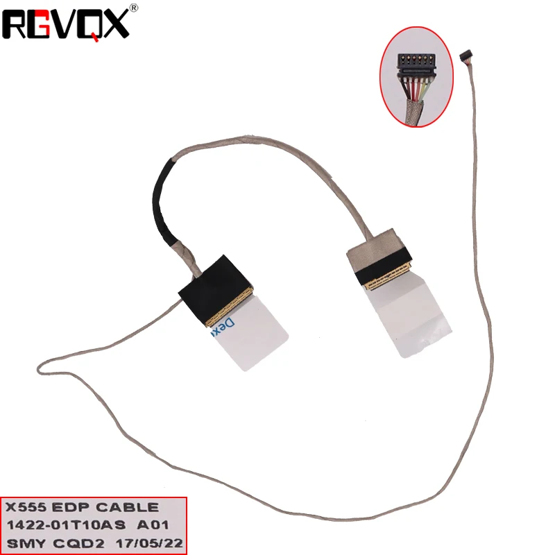 New Laptop Cable for ASUS X555LD-1B X555LP X555D X555A F555LA K555Y PN: 1422-01T10AS 1422-01SV0AS Notebook LCD LVDS CABLE | Компьютеры и