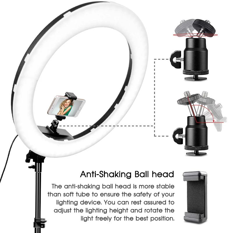 TRAVOR 4 шт./лот СВЕТОДИОДНЫЙ Кольцо вытертые штаны 18 дюймов кольцо лампы dimmable bi цвет