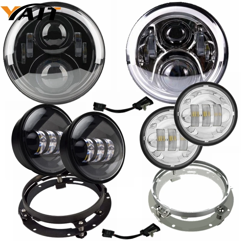 7 дюймовый светодиодный фар 4 5 дюймов Противотуманные фары ближнего света