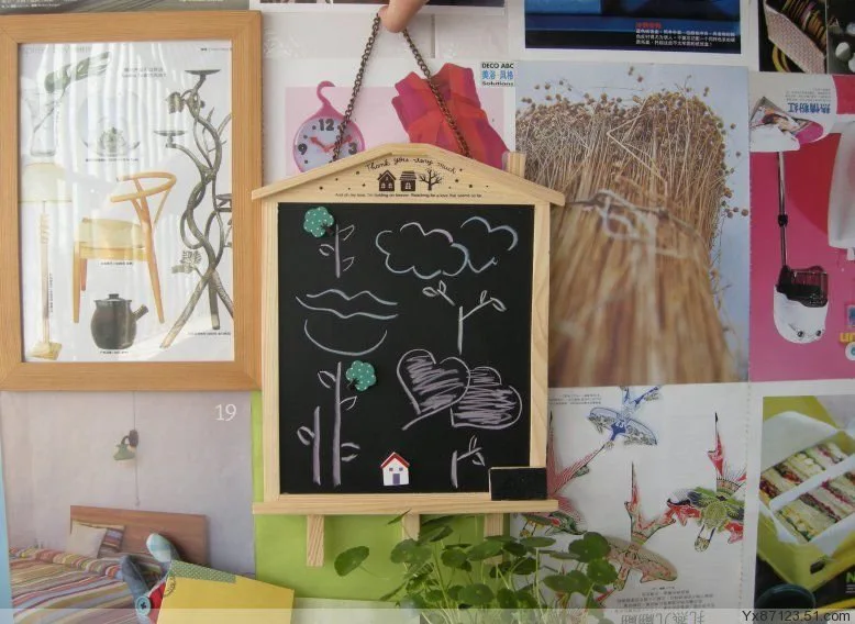 Корейская деревянная доска может быть соединена с грифельная для сообщений