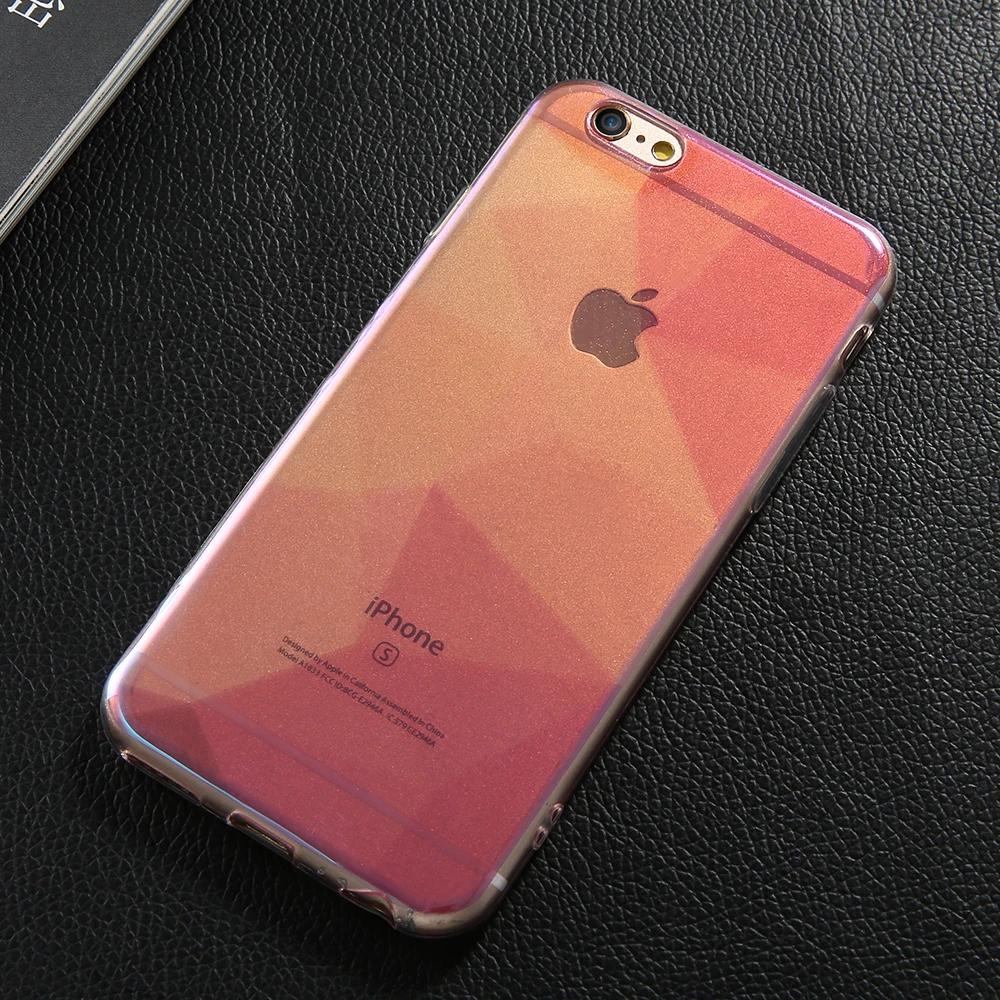 Чехол KISSCASE Blue Light для iPhone X 7 8 Plus прозрачный мягкий чехол из ТПУ с красочным