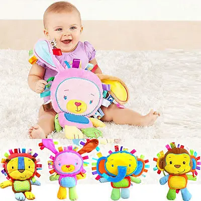 2016 детская погремушка игрушки в виде животных колокольчики плюшевая игрушка