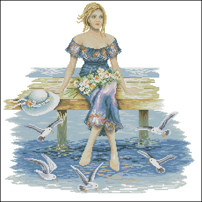 Высококачественный набор для шитья крестиком Ностальгический с счетным крестом