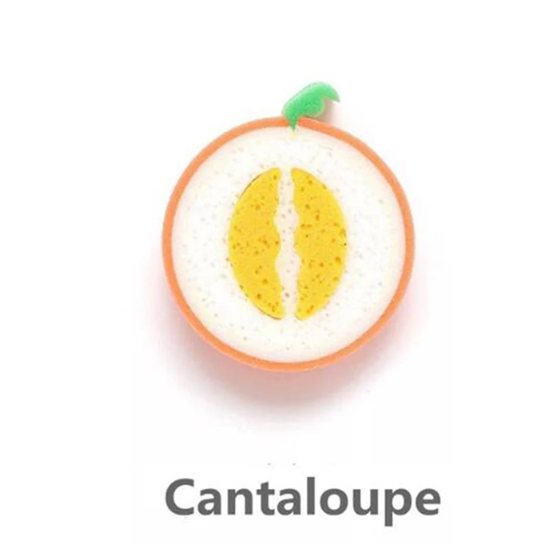 Cantaloupe 10 шт. губка фрукты сильный чистая ткань хлопок мытья посуды чистящие средства pad Magic ластик кухонный инструмент тематические товары про рептилий и земноводных - Цвет: Cantaloupe