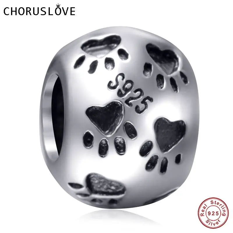Choruslove 100% Аутентичные Подвески из стерлингового серебра 925 пробы с принтом в виде