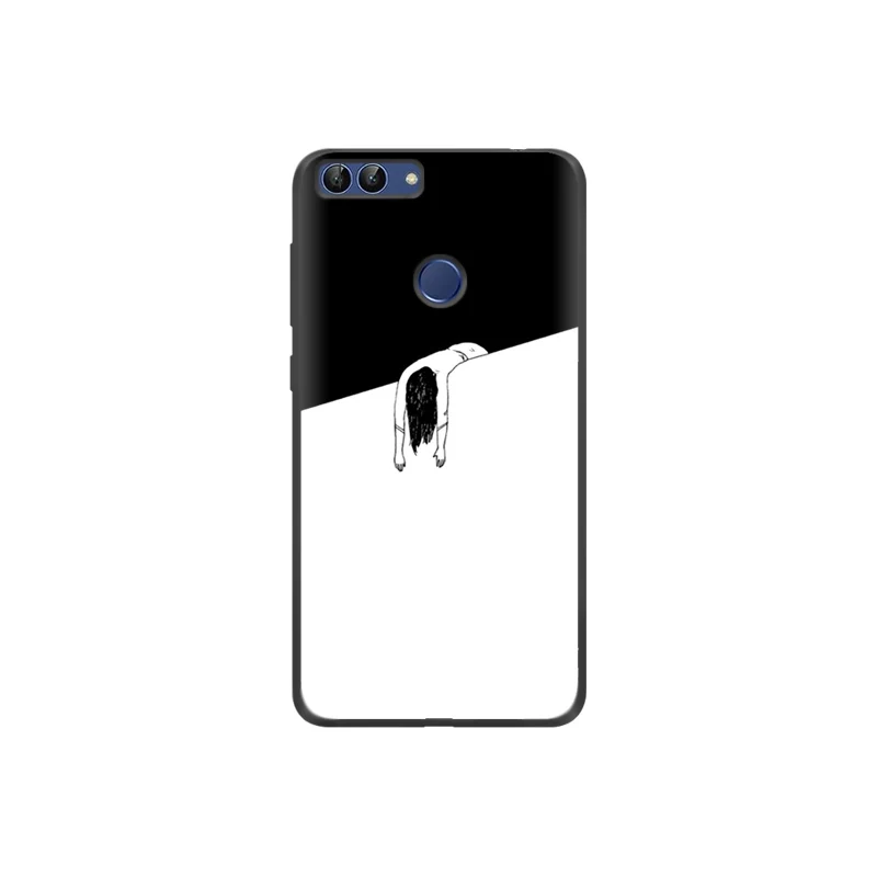 Простой чехол для Huawei P smart/Enjoy 7S силиконовый из ТПУ с принтом смартфона Enjoy