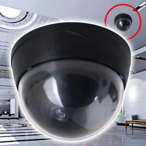 Муляж камеры наблюдения CCTV купольная камера + мигасветодиодный