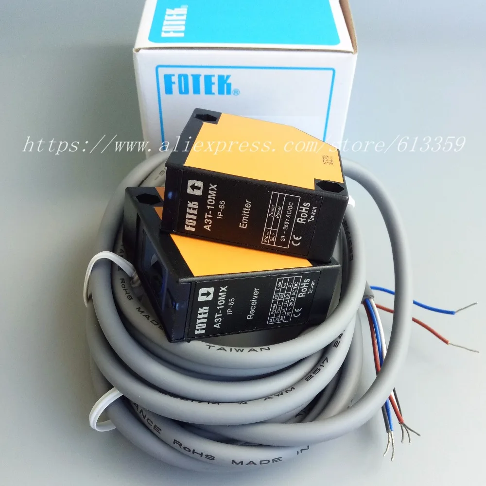 A3T 10MX Sensor 100% новый и оригинальный Thru Beam без питания Фотодатчик|photoelectric switch sensor|switch