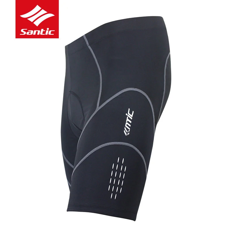 MC05034 Santic для мужчин Coolmax 4D мягкий Велосипедный спорт вело шорты Светоотражающие MTB дорожный велосипед шорты для женщин быстросохнущая муж - Цвет: MC05034