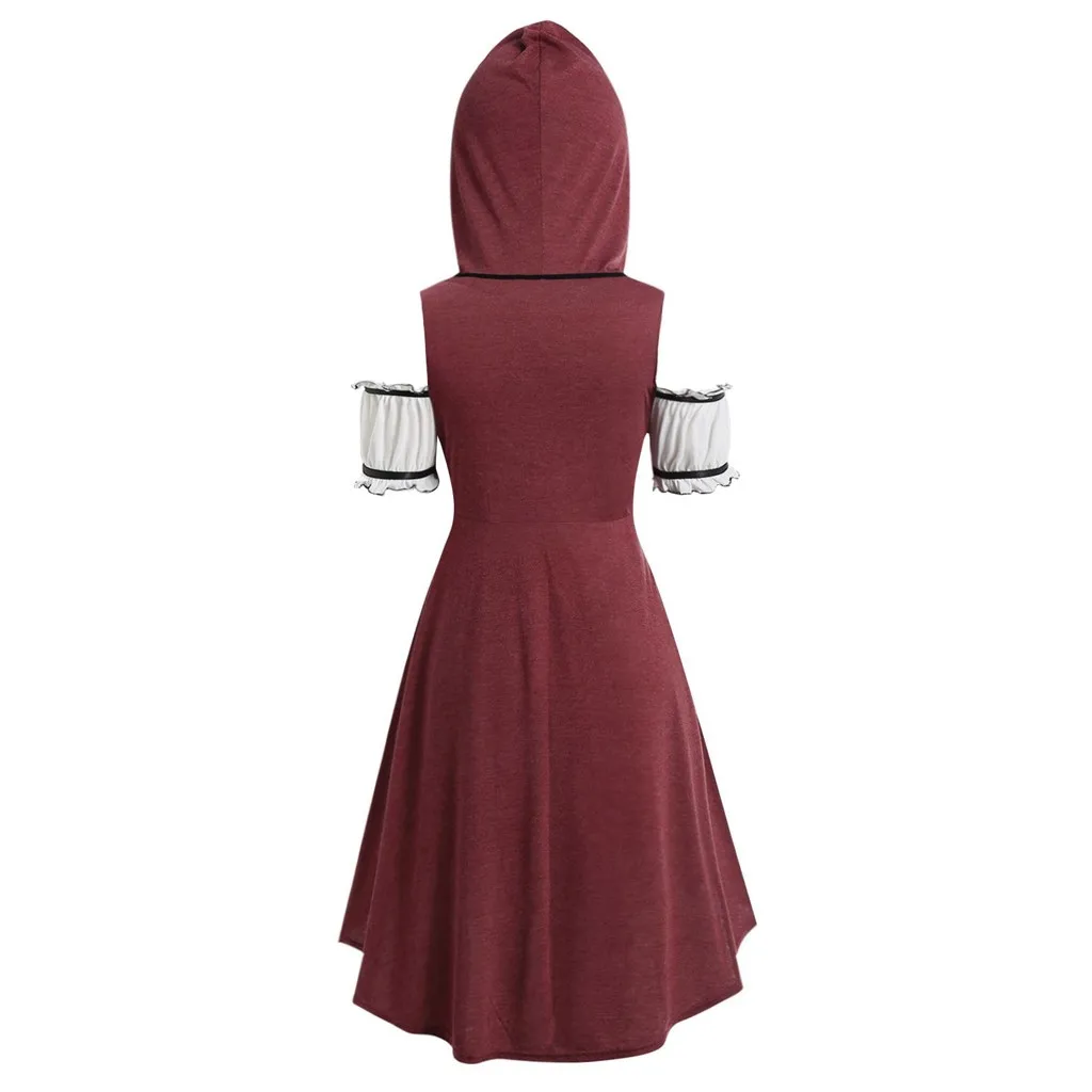 Винтажный летний модный костюм-двойка с капюшоном высокая низкая блуза в стиле