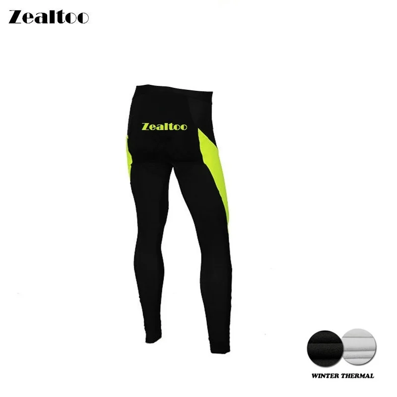 pants Zealtoo зимний теплый флисовый велосипедный длинный комбинезон для велоспорта, гелевая подкладка, велосипедный нагрудник, колготки Mtb для мужчин, culote ciclismo hombre gel invierno - Цвет: pants