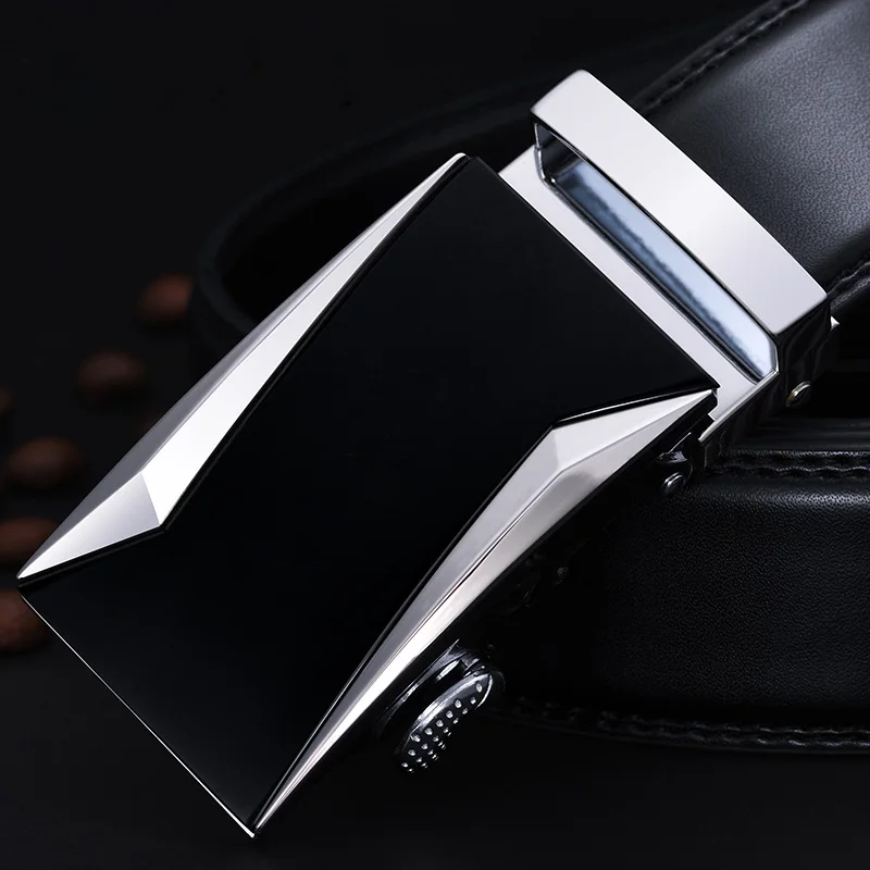 Fashion Brand Cowskin belt Genuine leather men alloy Luxury jaguar belt business 3.5cm belts for men - Цвет: C227
