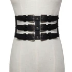 Новинка женские ультра широкие кожаные ремни тонкий корсет для тела винтажный из искусственной кожи ретро дизайн эластичный ремень Пояс корсет для похудения