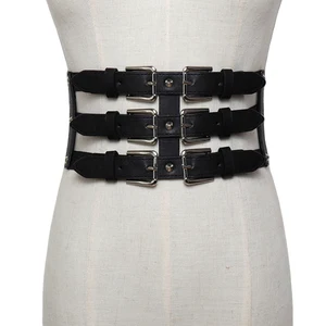 Новинка женские ультра широкие кожаные ремни тонкий корсет для тела винтажный из искусственной кожи ретро дизайн эластичный ремень Пояс корсет для похудения