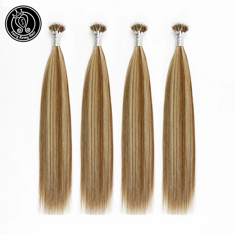 Феи Remy волосы 16 &quot-22&quot микро бисера нано кольца человеческие фортепиано цвет #6/16