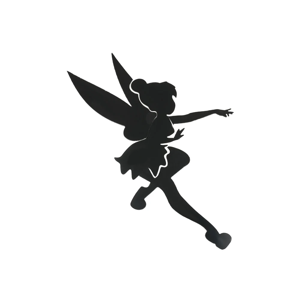 Милый ангел волшебная фея звезды 3D зеркальный настенный стикер для детской