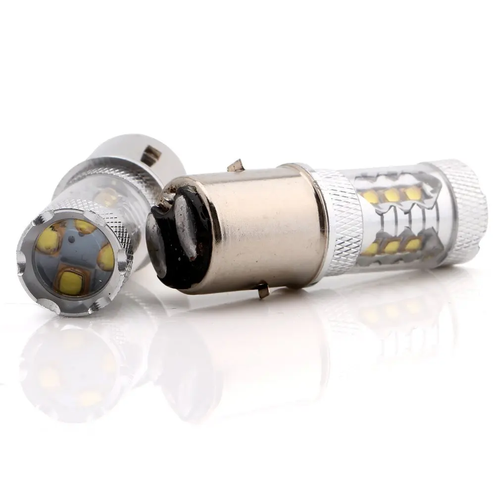 2 * суперяркие BA20D H616 H6 осветители Cree 80W LED белый фары для мотоцикла лампы H/L скутера