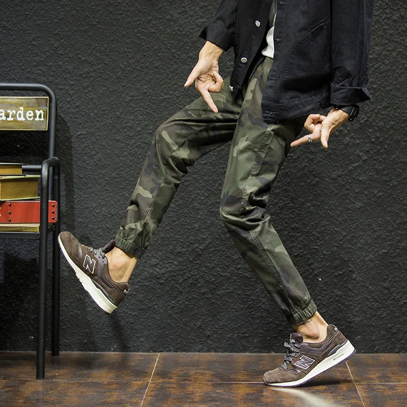 2019 Men Spring and Summer New Camouflage Pants Kids Boys Cotton Long Teenage Girls Clothing Camo | Мужская одежда