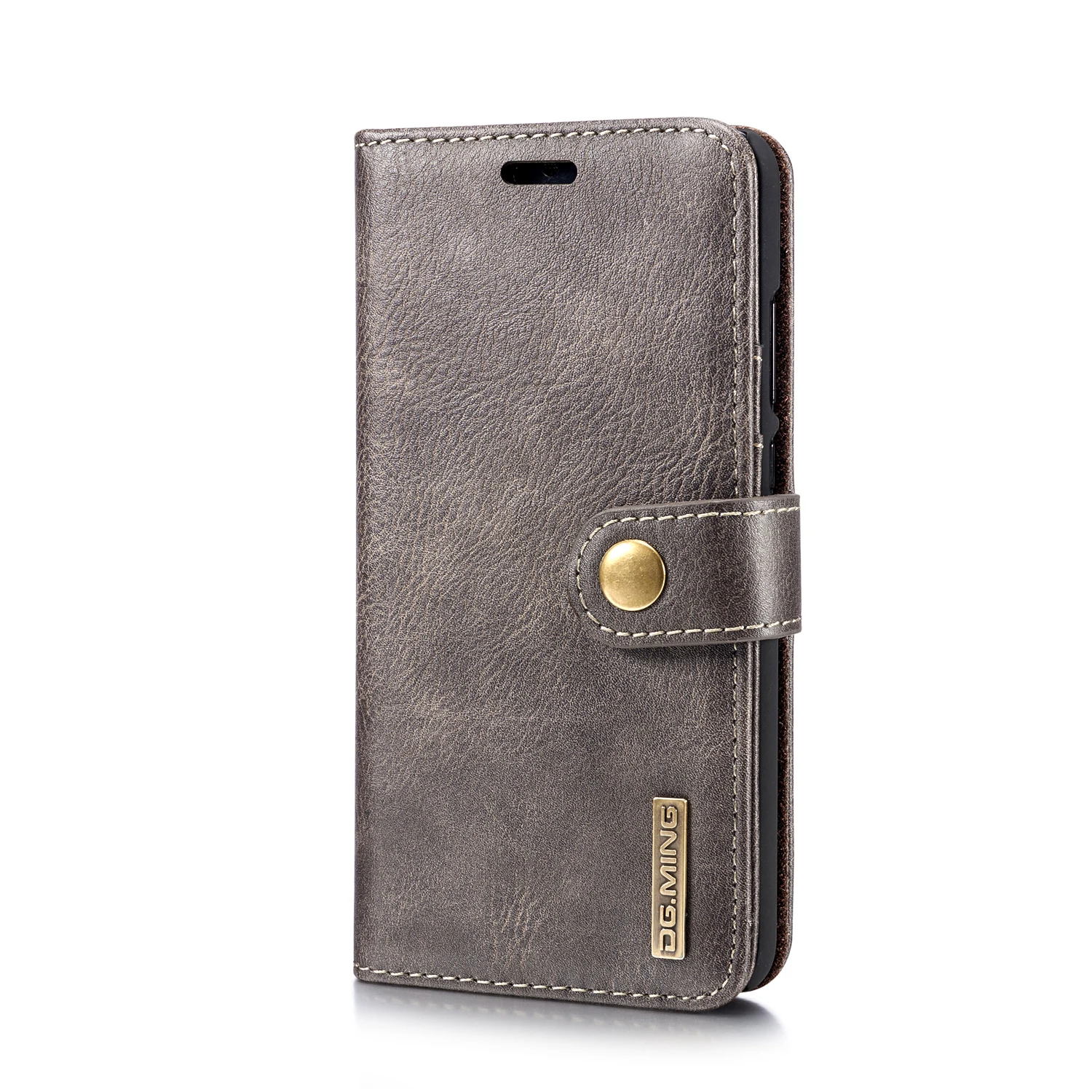 

DG Ming Cowhide Leather Card Slots Wallet Magnetic Detachable Case Cover for Huawei P20